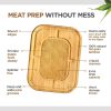 Bamboo Meat Cutting Board - With Juice Groove - Image 4
