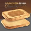 Bamboo Meat Cutting Board - With Juice Groove